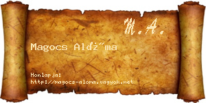 Magocs Alóma névjegykártya